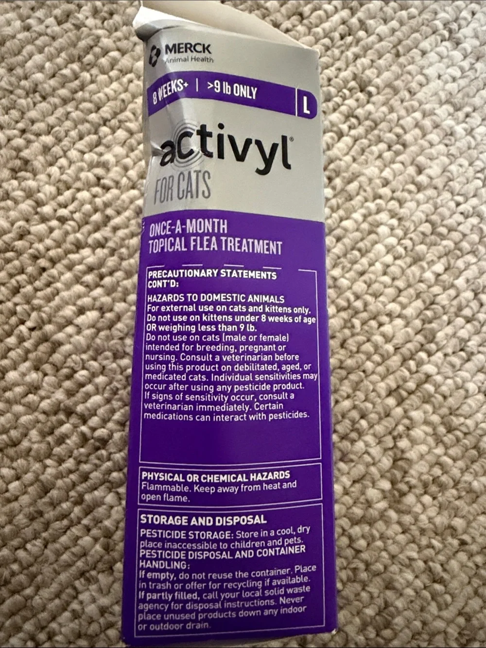 Merck topical flea